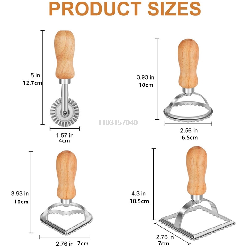 3/4Pcs Manual Pasta Molds Set  - Dumpling Press Set 评论和价格