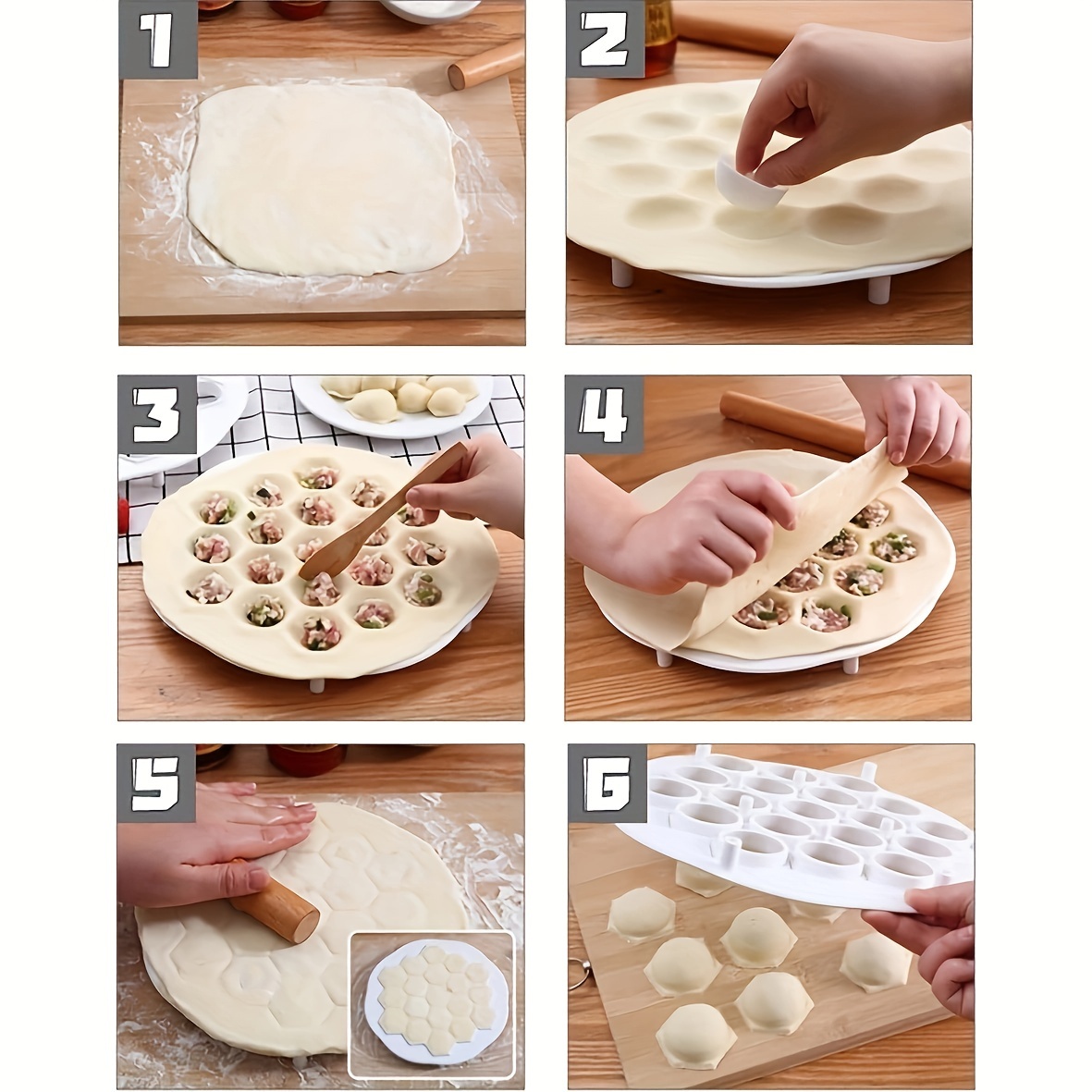 1pc- Simple Chinese Dumplings  - Dumpling Press Set 评论和价格
