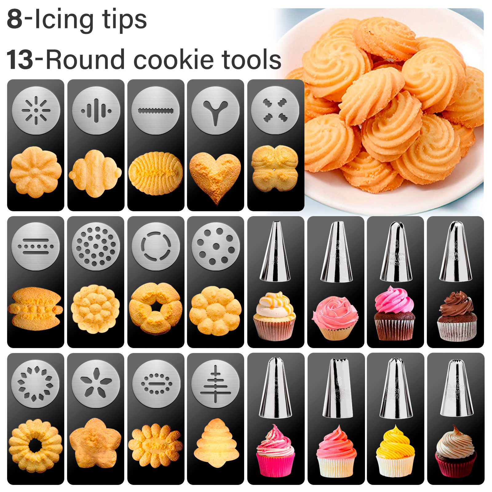 GMOX Cookie Press Gun and Tips - Churros Maker Gun 评论和价格