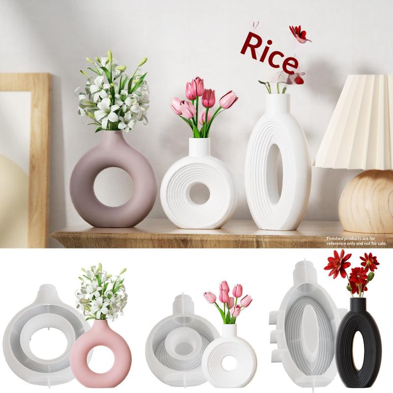New Nordic Donut Shape Vase Si - Donut Mold Silicone 评论和价格