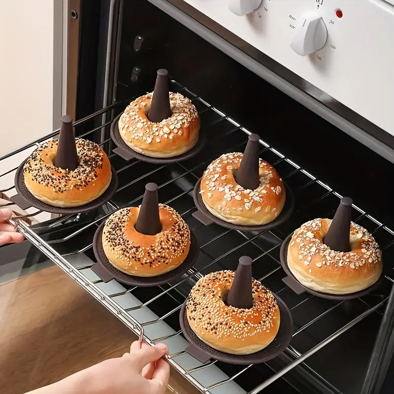 6/12pcs Baking Mold Set Silico - Donut Mold Silicone 评论和价格