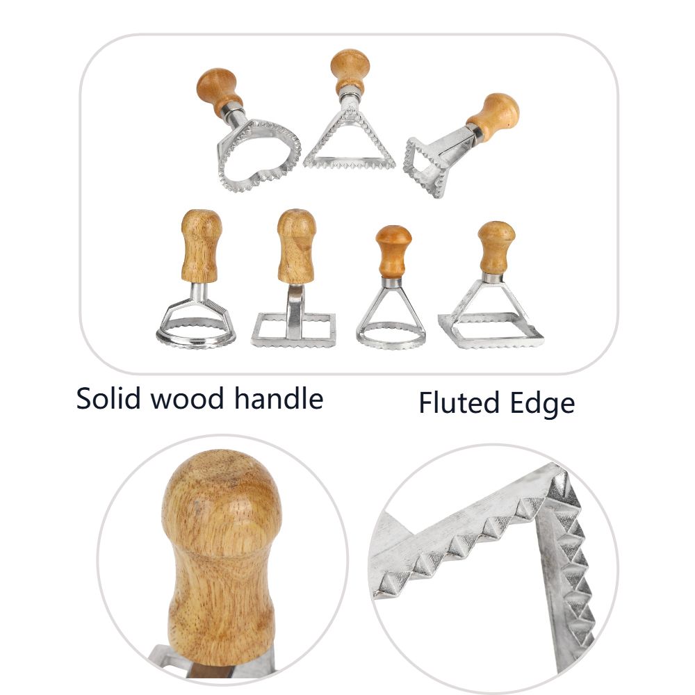 7PCS Individual Upright Raviol - Dumpling Press Set 评论和价格
