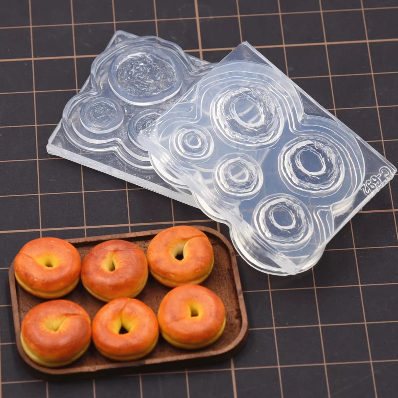 Polymer Clay Mini 3D Bagel Bre - Donut Mold Silicone 评论和价格